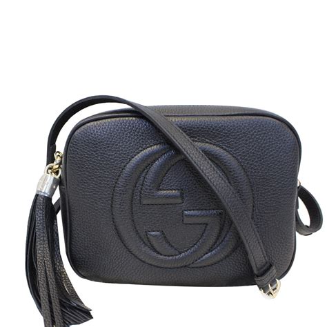 gucci disco bag black|black Gucci soho disco bag.